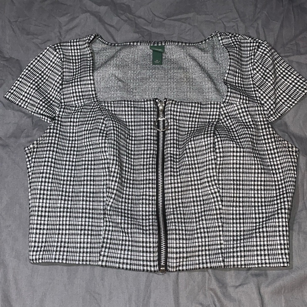 Wild Fable checkered zip up